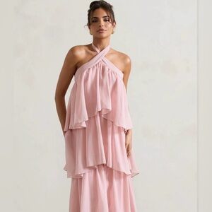 Club L London Pink Halter dress